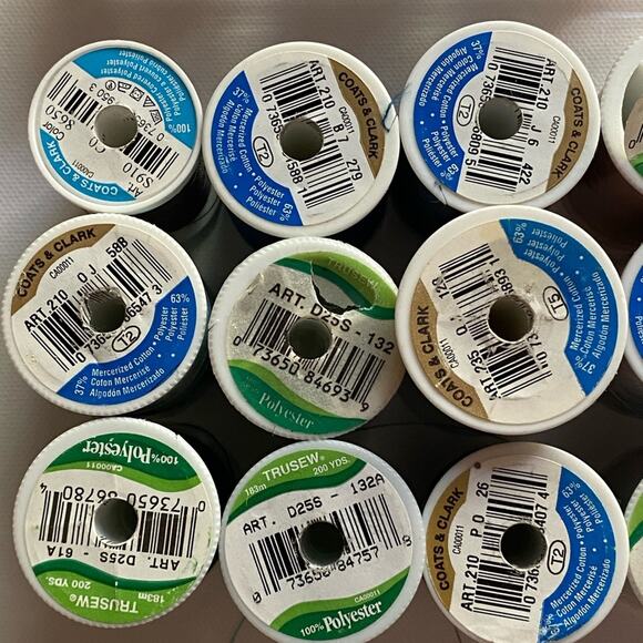 Trusew All Purpose Sewing Threads Spools Polyester Set Box Multicolor - Picture 3 of 6